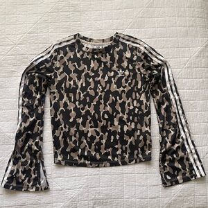 Adidas Black and Tan Camo Tee